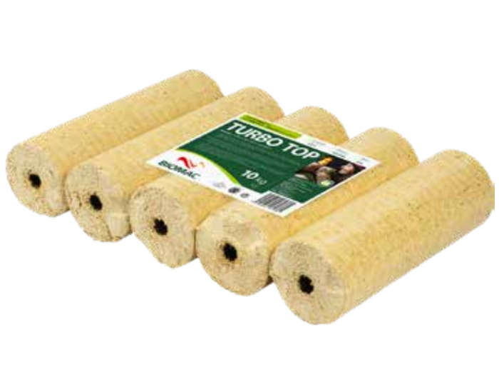 Weichholz Briketts Turbo hell, 1 Palette (100 Stück je 10kg), 1381